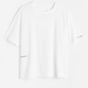 H&M Move Mesh Sports white workout breathable Tshirt | tennis Pilates yoga S